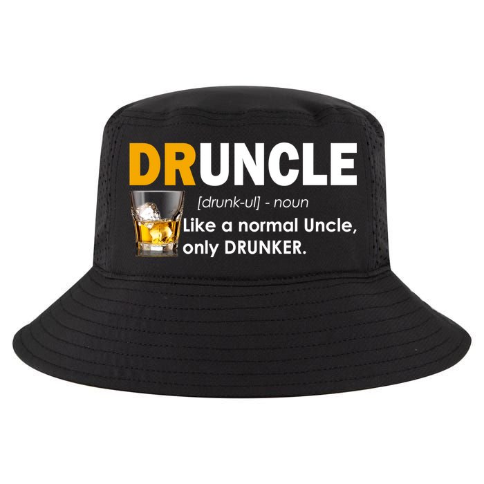 Druncle Normal Uncle Only Drunker Whiskey Cool Comfort Performance Bucket Hat