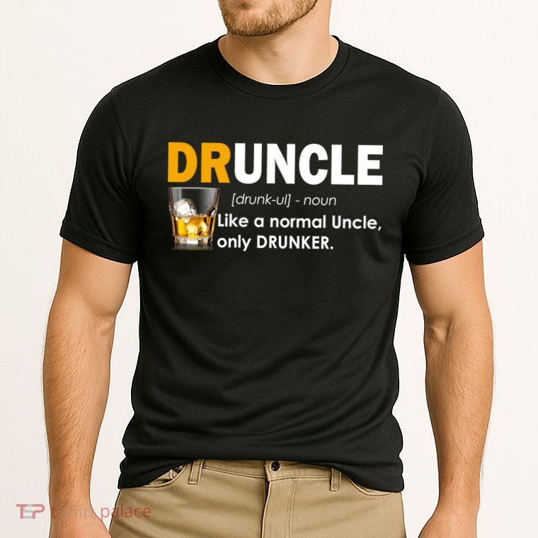 Druncle Normal Uncle Only Drunker Whiskey Performance Shirt