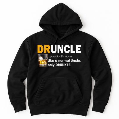 Druncle Normal Uncle Only Drunker Whiskey Hoodie
