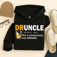 Druncle Normal Uncle Only Drunker Whiskey Hoodie