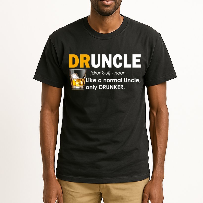 Druncle Normal Uncle Only Drunker Whiskey Tall T-Shirt