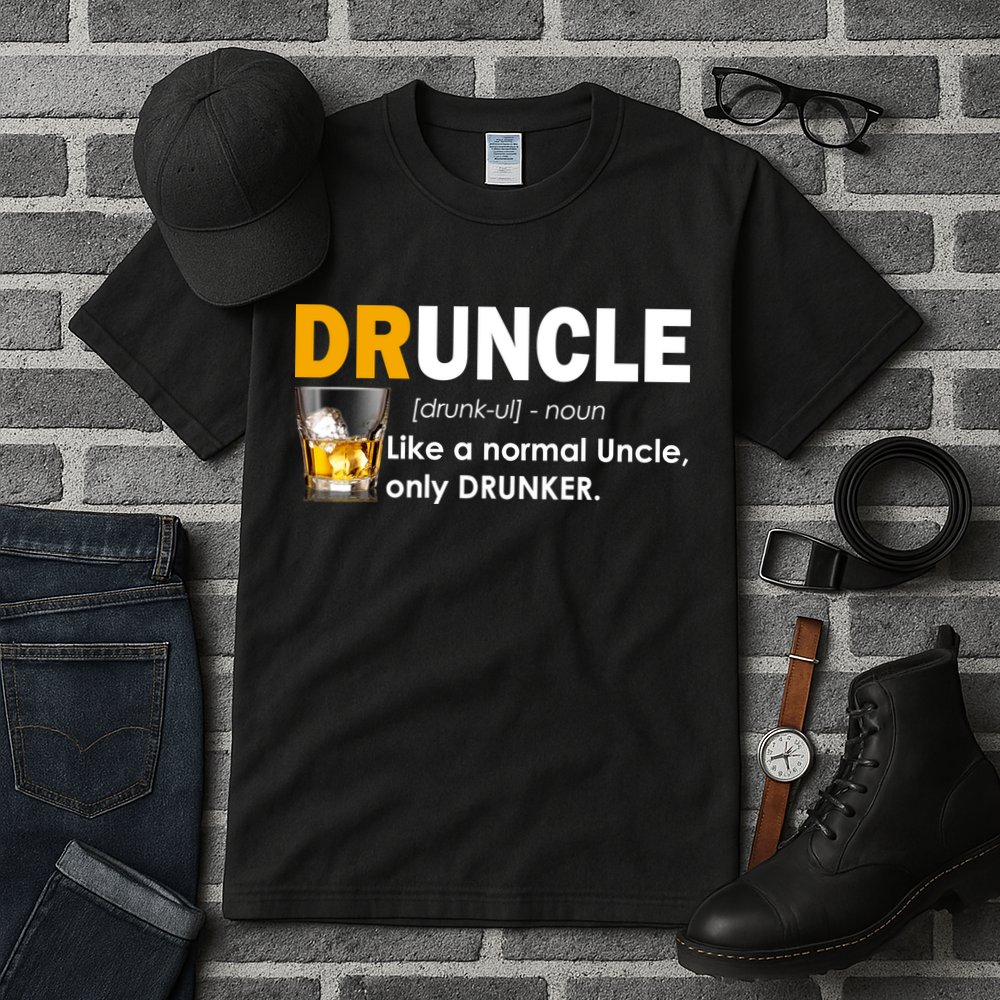 Druncle Normal Uncle Only Drunker Whiskey Tall T-Shirt