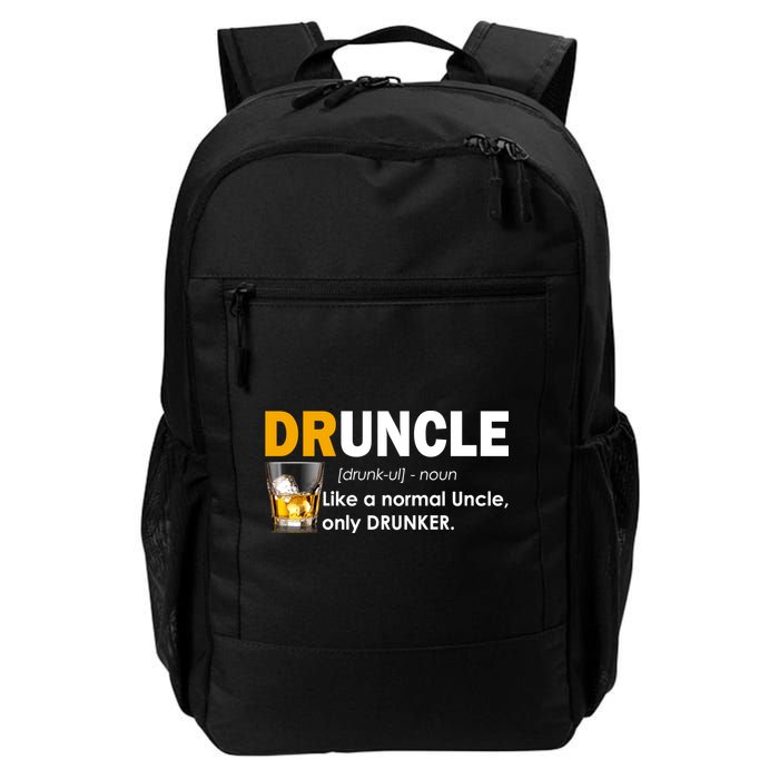 Druncle Normal Uncle Only Drunker Whiskey Backpack