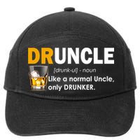 Druncle Normal Uncle Only Drunker Whiskey 7-Panel Snapback Hat