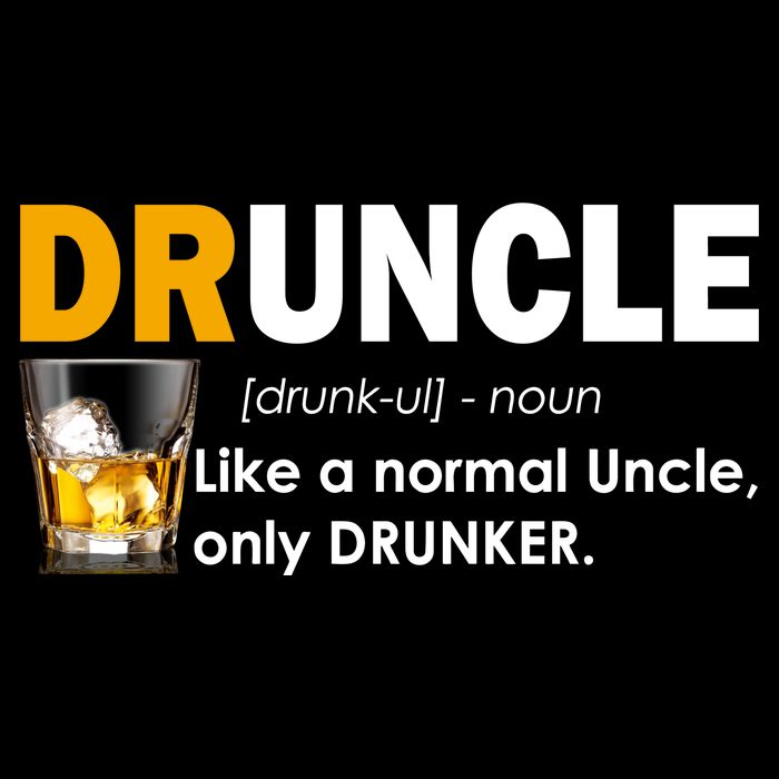 Druncle Normal Uncle Only Drunker Whiskey 7-Panel Snapback Hat