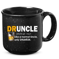 Druncle Normal Uncle Only Drunker Whiskey 15oz Campfire Ceramic Mug