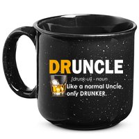 Druncle Normal Uncle Only Drunker Whiskey 15oz Campfire Ceramic Mug