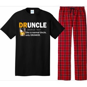 Druncle Normal Uncle Only Drunker Whiskey Pajama Set