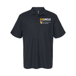 Druncle Normal Uncle Only Drunker Whiskey Softstyle Adult Sport Polo