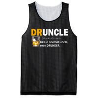 Druncle Normal Uncle Only Drunker Whiskey Mesh Reversible Basketball Jersey Tank