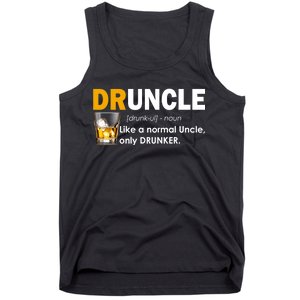 Druncle Normal Uncle Only Drunker Whiskey Tank Top