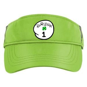 Drunk 1 2 3 4 5 Clover Personalized St Patrick's Day Adult Drive Performance Visor