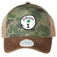 Drunk 1 2 3 4 5 Clover Personalized St Patrick's Day Legacy Tie Dye Trucker Hat