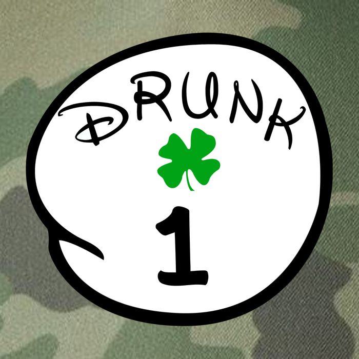 Drunk 1 2 3 4 5 Clover Personalized St Patrick's Day Legacy Tie Dye Trucker Hat