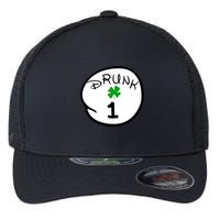 Drunk 1 2 3 4 5 Clover Personalized St Patrick's Day Flexfit Unipanel Trucker Cap