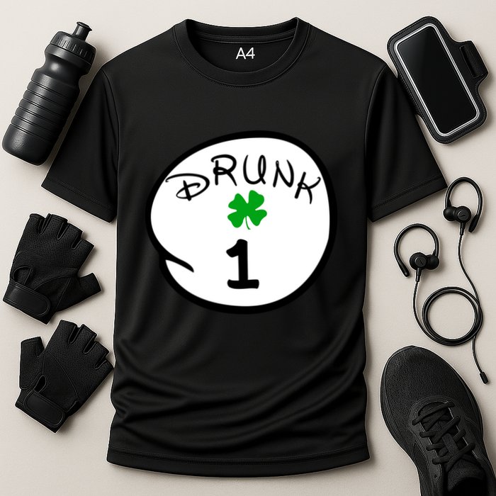 Drunk 1 2 3 4 5 Clover Personalized St Patrick's Day Performance Shirt