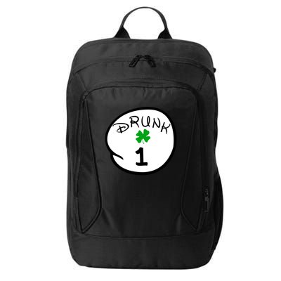 Drunk 1 2 3 4 5 Clover Personalized St Patrick's Day City Backpack