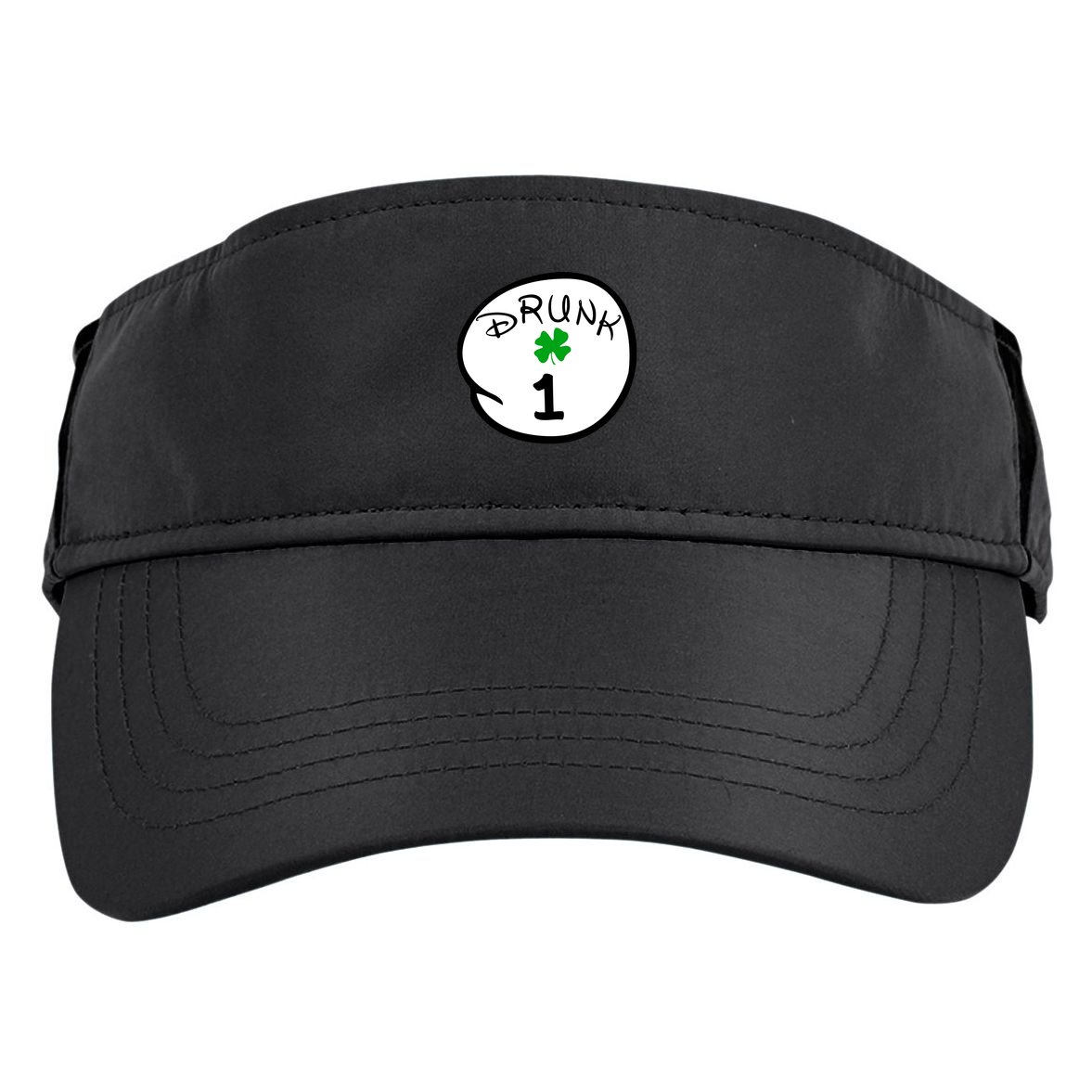 Drunk 1 2 3 4 5 Clover Personalized St Patrick's Day Adult Drive Performance Visor