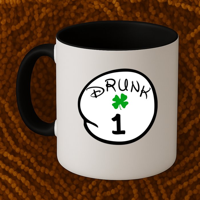 Drunk 1 2 3 4 5 Clover Personalized St Patrick's Day Mug