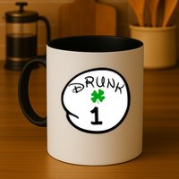Drunk 1 2 3 4 5 Clover Personalized St Patrick's Day Mug