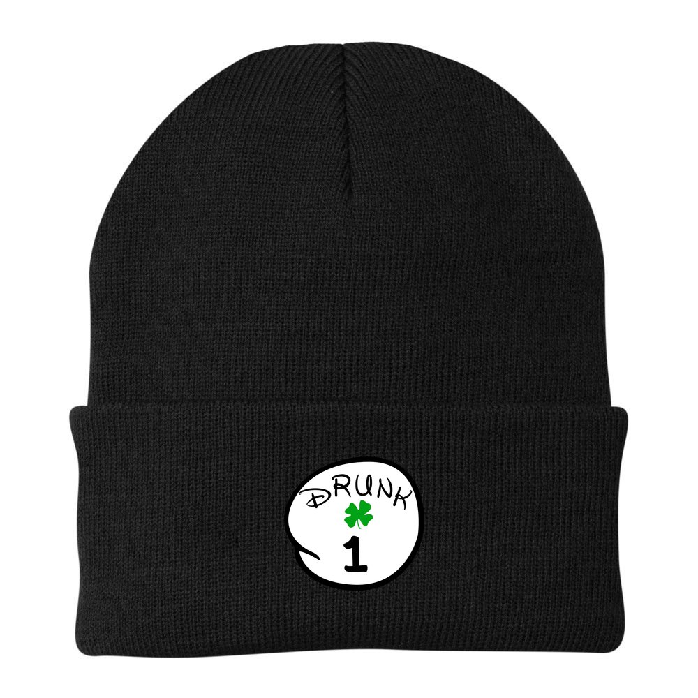 Drunk 1 2 3 4 5 Clover Personalized St Patrick's Day Beanie