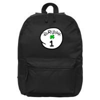 Drunk 1 2 3 4 5 Clover Personalized St Patrick's Day 16 in Basic Backpack