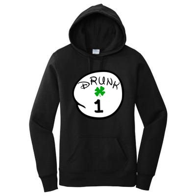 Drunk 1 2 3 4 5 Clover Personalized St Patrick's Day Women's Pullover Hoodie