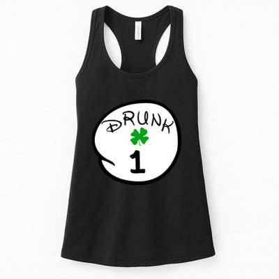 Drunk 1 2 3 4 5 Clover Personalized St Patrick's Day Womens Tank Top