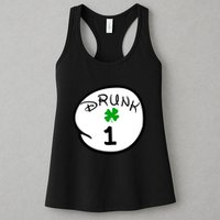 Drunk 1 2 3 4 5 Clover Personalized St Patrick's Day Womens Tank Top