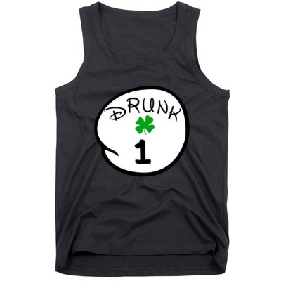 Drunk 1 2 3 4 5 Clover Personalized St Patrick's Day Tank Top