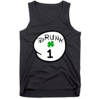 Drunk 1 2 3 4 5 Clover Personalized St Patrick's Day Tank Top