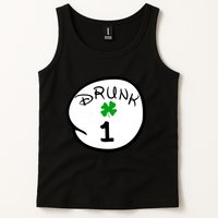 Drunk 1 2 3 4 5 Clover Personalized St Patrick's Day Tank Top