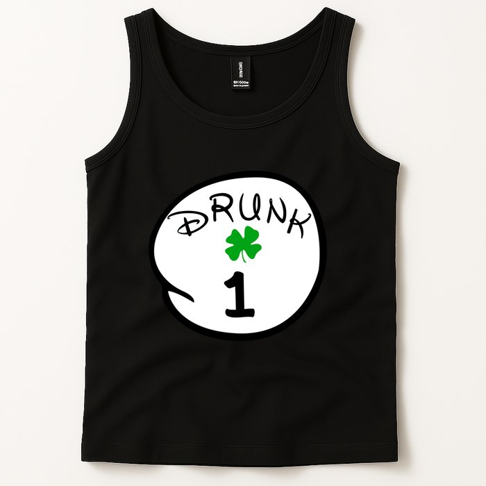 Drunk 1 2 3 4 5 Clover Personalized St Patrick's Day Tank Top