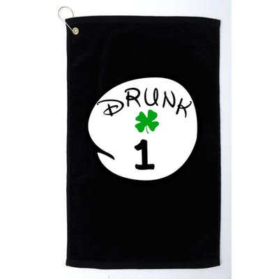 Drunk 1 2 3 4 5 Clover Personalized St Patrick's Day Golf Towel