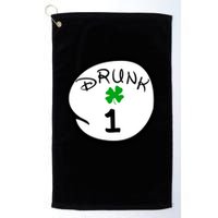 Drunk 1 2 3 4 5 Clover Personalized St Patrick's Day Golf Towel