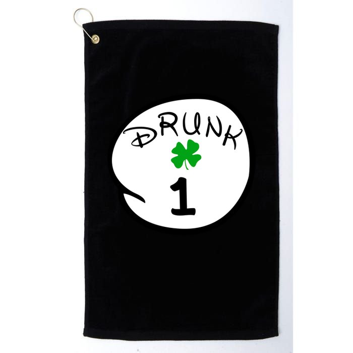 Drunk 1 2 3 4 5 Clover Personalized St Patrick's Day Golf Towel