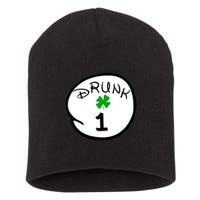 Drunk 1 2 3 4 5 Clover Personalized St Patrick's Day Short Acrylic Beanie