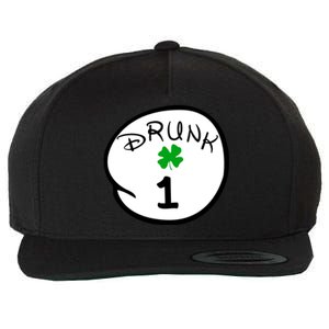 Drunk 1 2 3 4 5 Clover Personalized St Patrick's Day Wool Snapback Cap