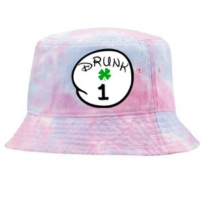 Drunk 1 2 3 4 5 Clover Personalized St Patrick's Day Tie-Dyed Bucket Hat