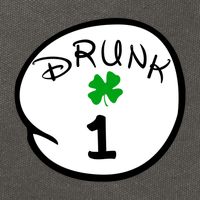 Drunk 1 2 3 4 5 Clover Personalized St Patrick's Day Cotton Canvas Backpack