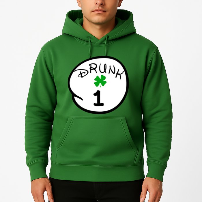 Drunk 1 2 3 4 5 Clover Personalized St Patrick's Day Hoodie
