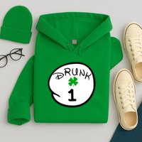 Drunk 1 2 3 4 5 Clover Personalized St Patrick's Day Hoodie