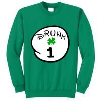 Drunk 1 2 3 4 5 Clover Personalized St Patrick's Day Sweatshirt