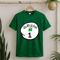 Drunk 1 2 3 4 5 Clover Personalized St Patrick's Day T-Shirt