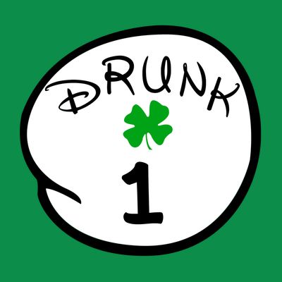 Drunk 1 2 3 4 5 Clover Personalized St Patrick's Day T-Shirt