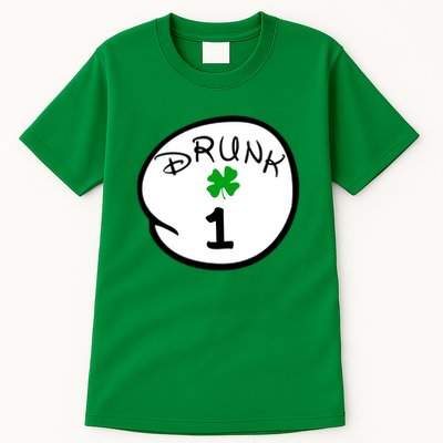 Drunk 1 2 3 4 5 Clover Personalized St Patrick's Day Tall T-Shirt