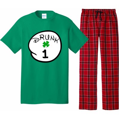 Drunk 1 2 3 4 5 Clover Personalized St Patrick's Day Pajama Set