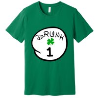 Drunk 1 2 3 4 5 Clover Personalized St Patrick's Day Premium T-Shirt