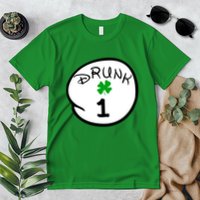 Drunk 1 2 3 4 5 Clover Personalized St Patrick's Day Premium T-Shirt