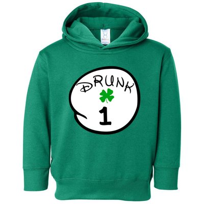 Drunk 1 2 3 4 5 Clover Personalized St Patrick's Day Toddler Hoodie